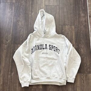 Women’s Adanola AS Oversized Hoodie - Light Grey Melanage - Lightly Used